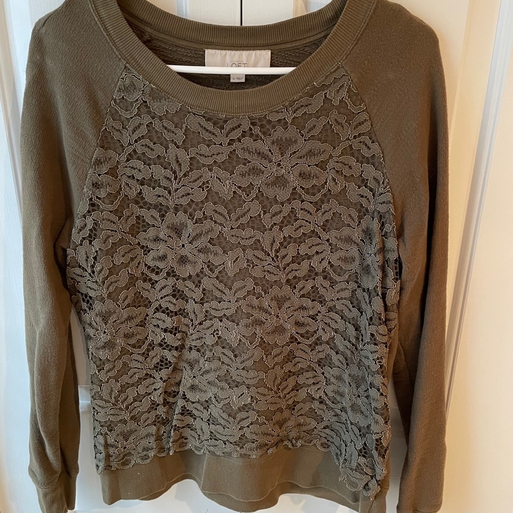 Loft lace sweatshirt